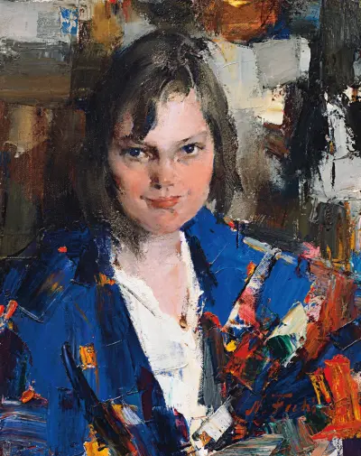 Portrait of Muriel Williams av Nicolai Fechin