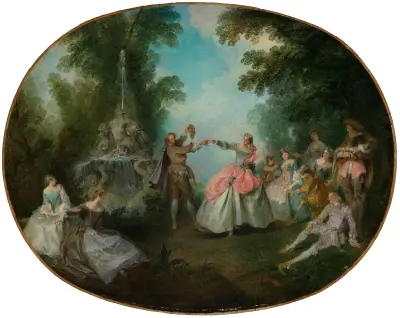 The minuet av Nicolas Lancret