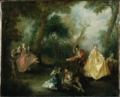 Die Schaukel von Nicolas Lancret