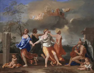 A Dance to the Music of Time av Nicolas Poussin