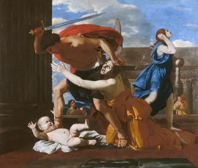 Le massacre des Innocents, 1625 av Nicolas Poussin