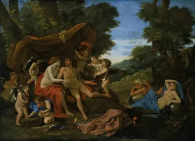 Mars and Venus av Nicolas Poussin