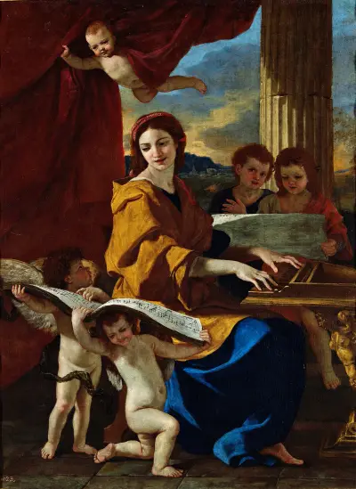 Sankta Cecilia av Nicolas Poussin