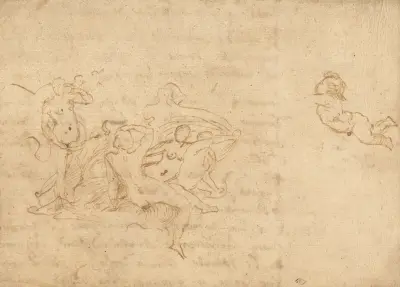 Study for the Triumph of Neptune and Amphitrite av Nicolas Poussin