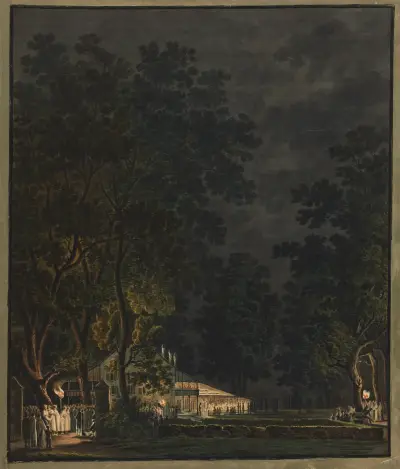 Abend des zweiten Unspunnenfests av Franz Niklaus König