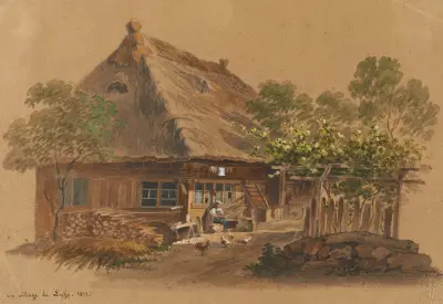Au village de Lyss av Franz Niklaus König