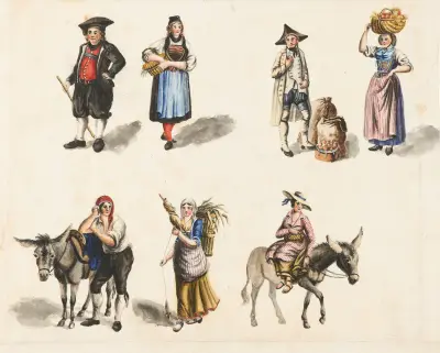 Cant. Schaffhausen und Canton Tessin av Franz Niklaus König