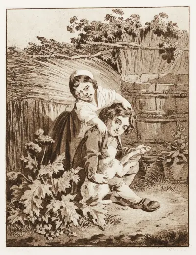 Pojken och flickan av Franz Niklaus König