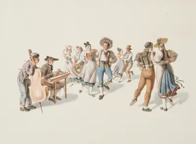 Fête Villageoise av Franz Niklaus König