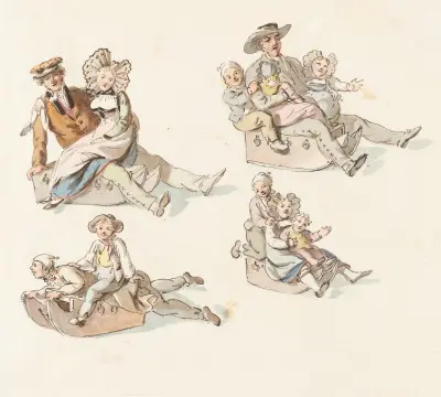Grouppes de traineurs av Franz Niklaus König