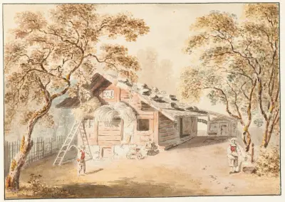 Kleinbauernhaus im Berner Oberland av Franz Niklaus König