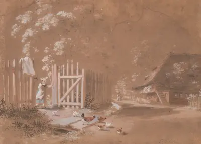 Les petites poules av Franz Niklaus König