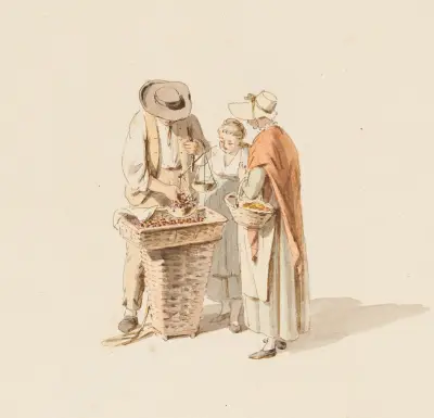 Frukthandel i Bern av Franz Niklaus König