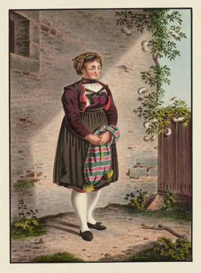 Bondkvinna från Gouggisberg av Franz Niklaus König
