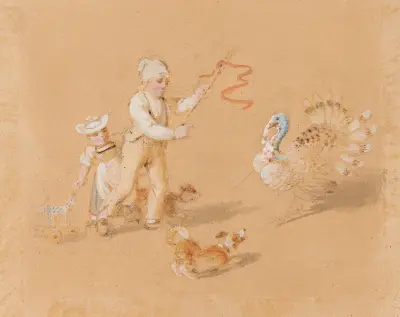 Spielende Berner Kinder av Franz Niklaus König