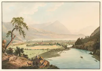 Vue d’Interlaken av Franz Niklaus König