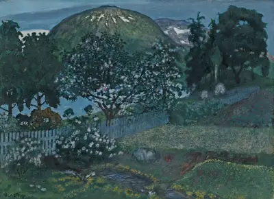 Juninatt I Haven (A Night In June In The Garden) av Nikolai Astrup