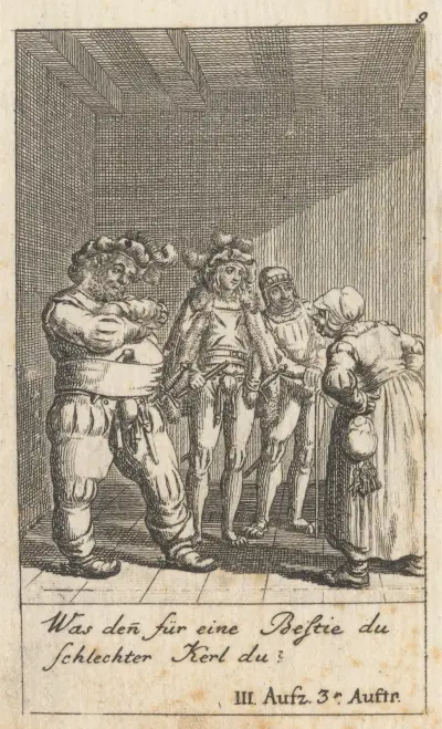‘Henry IV, Part I,’ Act III, Scene III av Daniel Nikolaus Chodowiecki