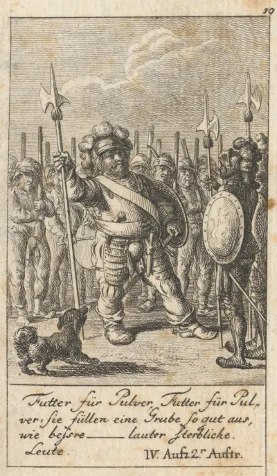 Heinrich IV., Teil I., IV. Aufzug, II. Szene von Daniel Nikolaus Chodowiecki