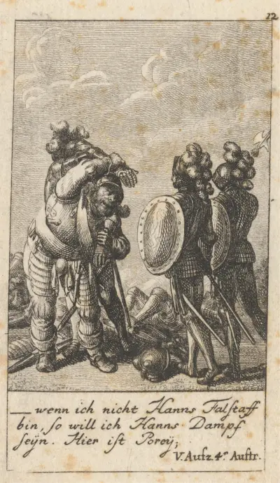 König Heinrich IV., Teil I, Akt V, Szene IV von Daniel Nikolaus Chodowiecki