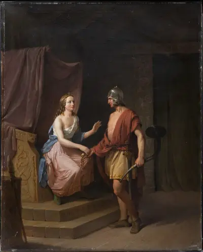 Heimdal hands over the Brisinga jewel to Freja av Nils Andersson