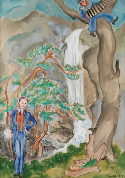 Uppvaktning av Nils Dardel