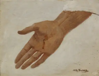 Hand. Sketch for a Picture of Christ av Nils Forsberg