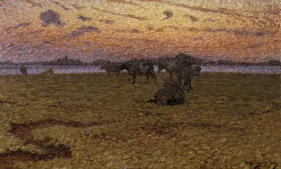 Kühe am Strand von Nils Kreuger