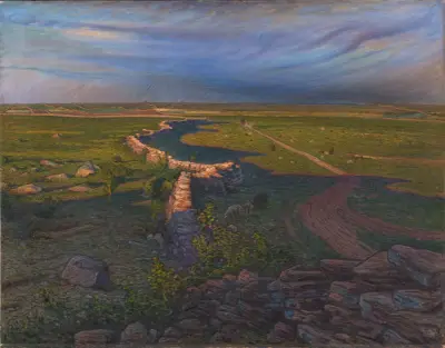 Landschaft, 1901 von Nils Kreuger