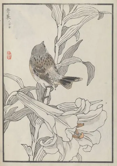 Bairei hyakuchō gafu. Ten Pl.40 av Kōno Bairei