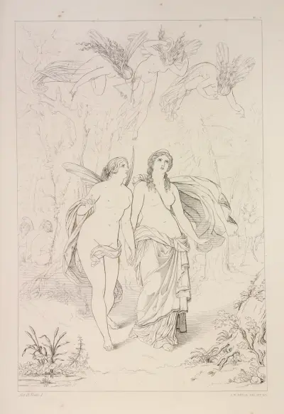 Compositions from Shelley’s Prometheus unbound Pl.4 av Sir Joseph Noel Paton