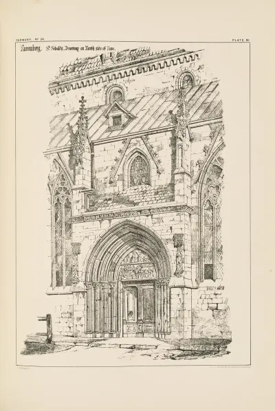 Nuremberg. St. Sebald’s. Doorway on North Side of Nave av Richard Norman Shaw