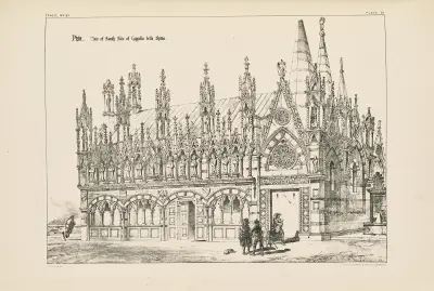 Pisa. View of South Side of Capella della Spina av Richard Norman Shaw