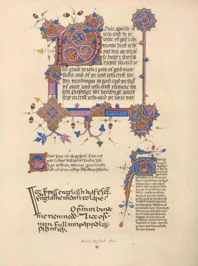 Early English MSS av John Obadiah Westwood
