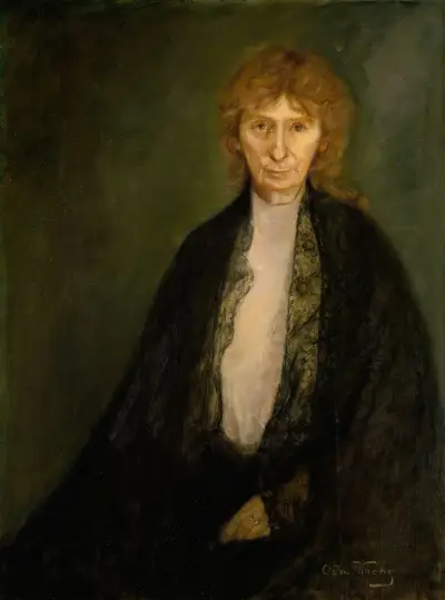 Portrait of the Author Rota Margrethe Vullum av Oda Krohg