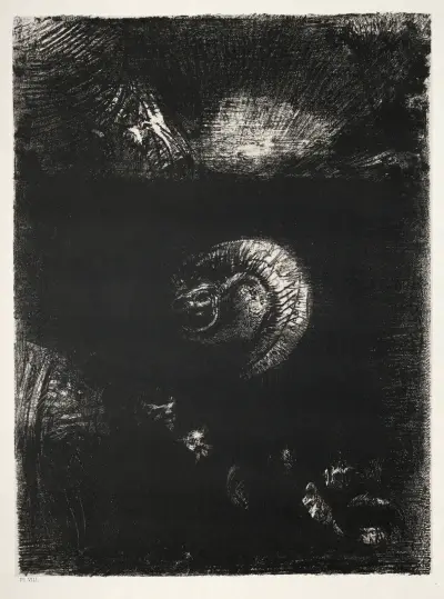 And All Manner of Frightful Creatures Arise av Odilon Redon