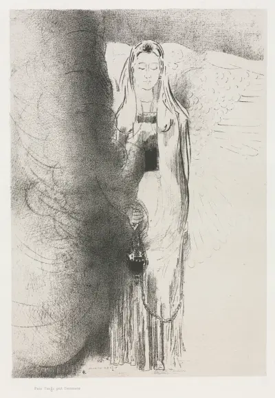 And the Angel Took the Censer av Odilon Redon