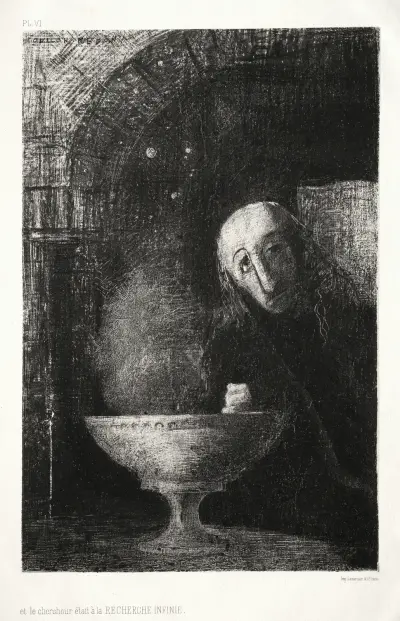 And the Searcher was Engaged in an Infinite Search av Odilon Redon