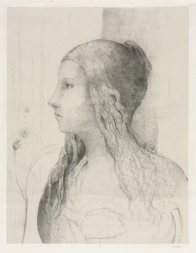 Brünnhilde in Twilight of the Gods av Odilon Redon