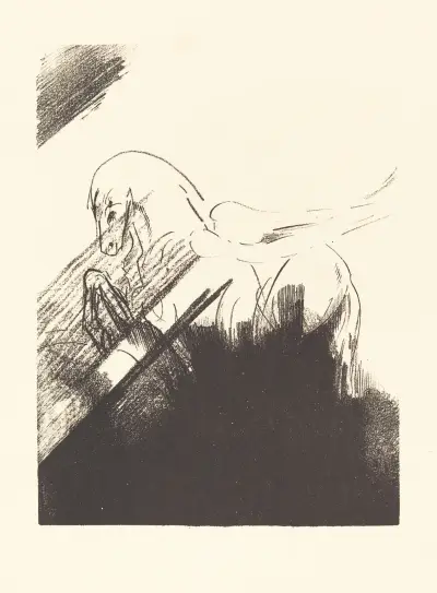 Cheval aile (Winged Horse) av Odilon Redon