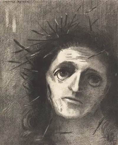 Christ, 1887 – nr 2 av Odilon Redon
