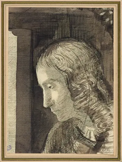 Head to the left av Odilon Redon