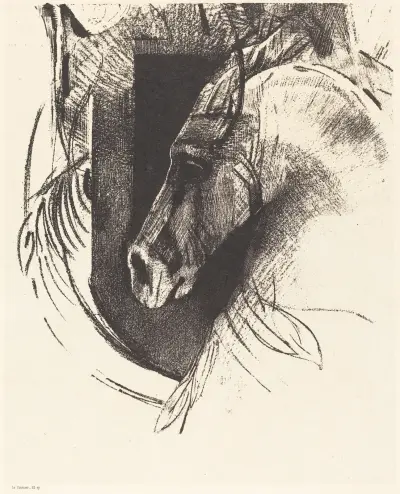 Le Coursier (The Race Horse) av Odilon Redon
