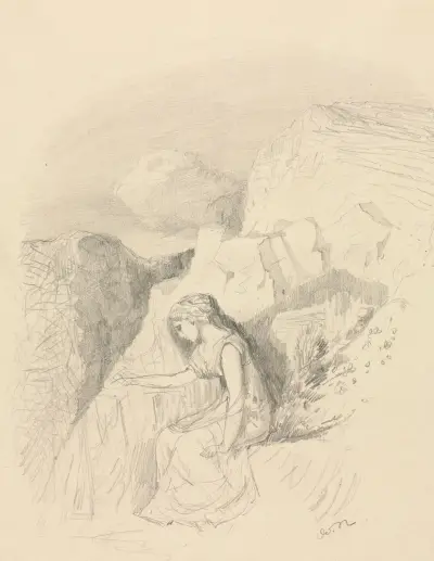 Melancholy av Odilon Redon