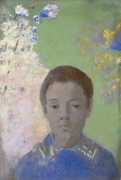 Portrait of Ari Redon av Odilon Redon