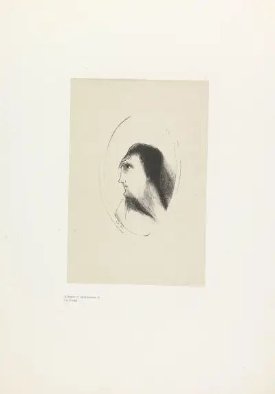 The Breadth and Flatness of the Frontal Bone, 1896 – nr 1 av Odilon Redon