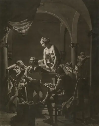 Ritakademin av Joseph Wright of Derby