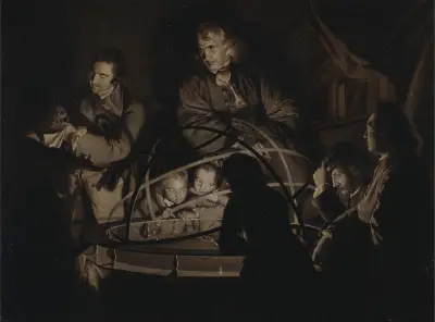 Philosopher Giving A Lecture On The Orrery av Joseph Wright of Derby