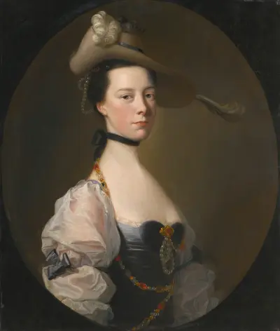 Portrait Of A Lady av Joseph Wright of Derby