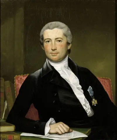 Portrait Of General Giles av Joseph Wright of Derby